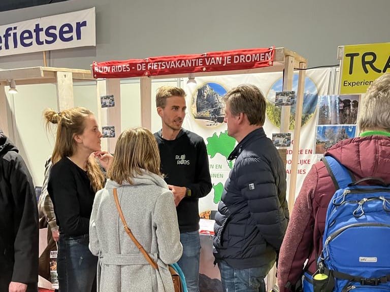 Rudi Rides op de fiets- en wandelbeurs in Jaarbeurs Utrecht - De fietsvakantie van je dromen