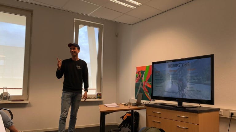 Rutger van Rudi Rides presenteert toekomstvisie aan gidsen kennismakingsdag